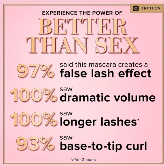 💋NIB💋 TOO FACED Better Than Sex Mascara Volumizing & Lengthening Mascara 💋NEW - Picture 3 of 10